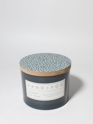 Midnight Blue Citrus 12 oz scented candle