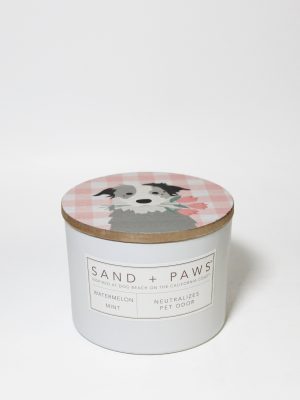 Sand + Paws Watermelon Mint 12 oz scented candle