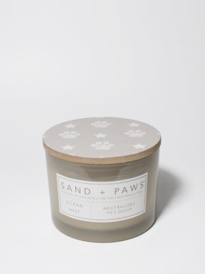 Sand + Paws Ocean Mist 12 oz scented candle