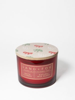 White Cypress 12 oz scented candle