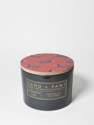 Sand + Paws Cinnamon Noel 12 oz scented candle